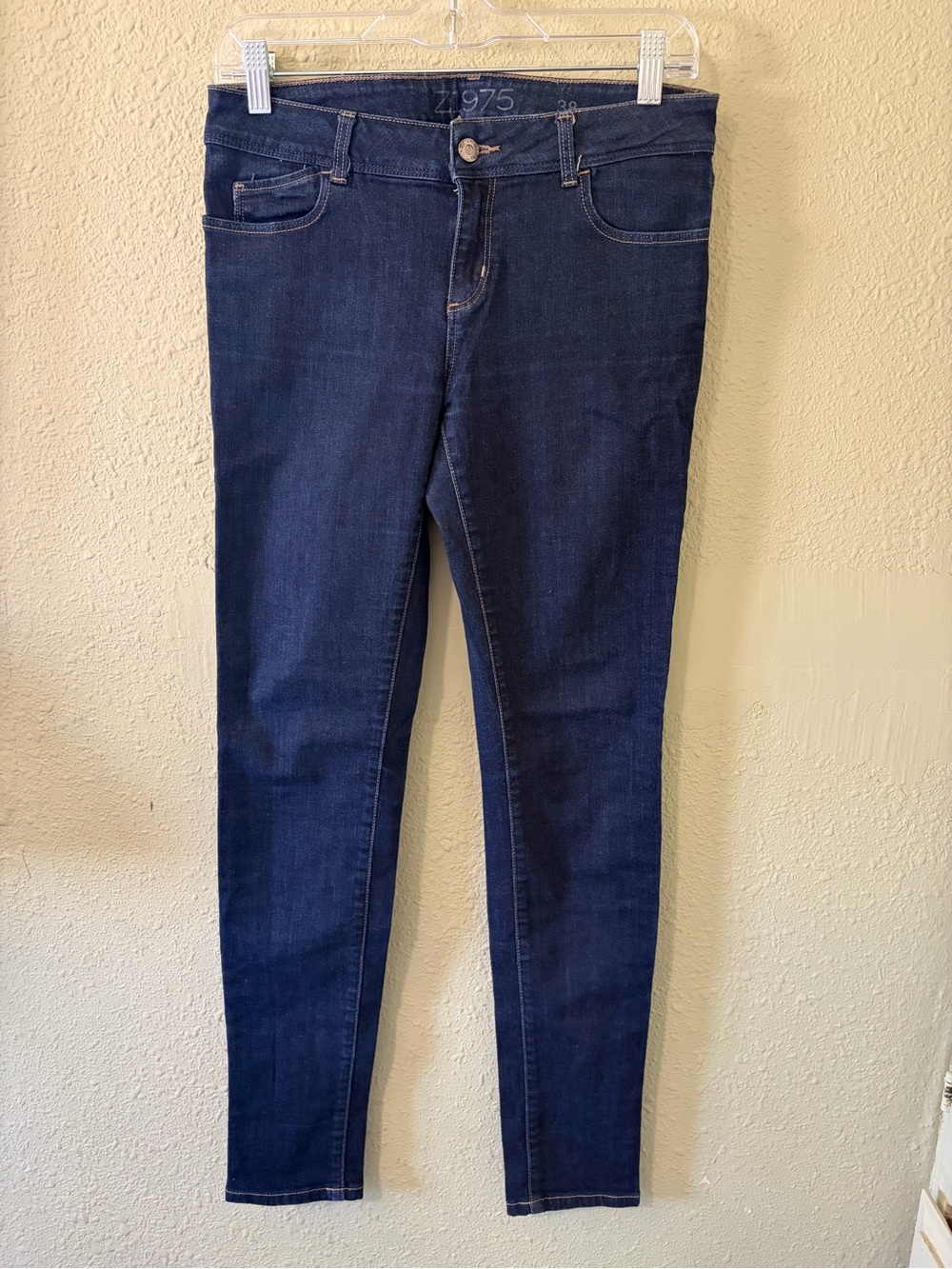 Zara Basic Denim Dept Dark Blue Women's Skinny Jeans - Collection Size 06
